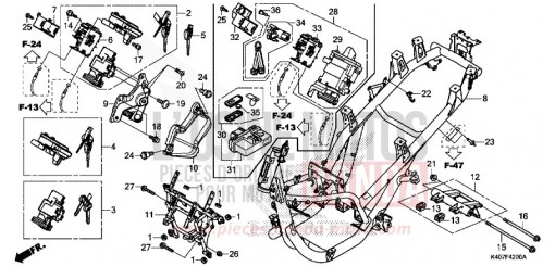 CARROSSERIE DE CHASSIS (NSS125DF/ADF/ADH) NSS125ADH de 2017